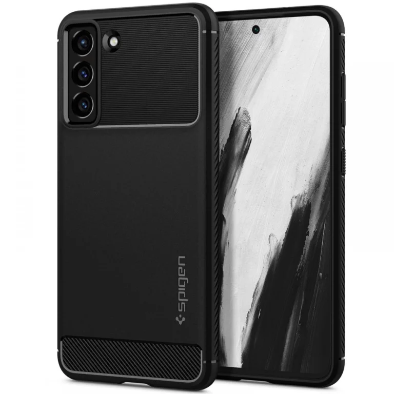 Etui Spigen Rugged Armor na Samsung Galaxy S21 FE - czarny mat