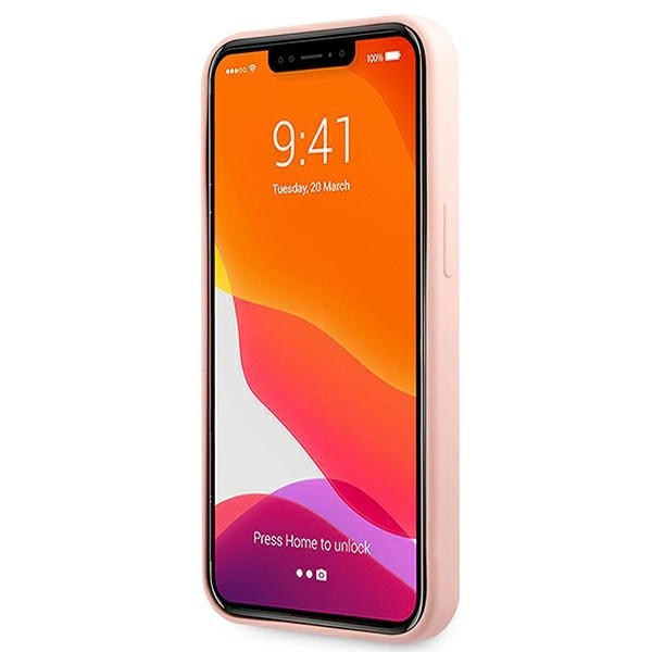 Etui Guess Silicone 4G Logo na iPhone 13 Pro / iPhone 13 - różowe