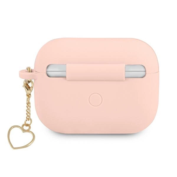 Etui Guess Silicone Charm Heart Collection na AirPods Pro - różowe