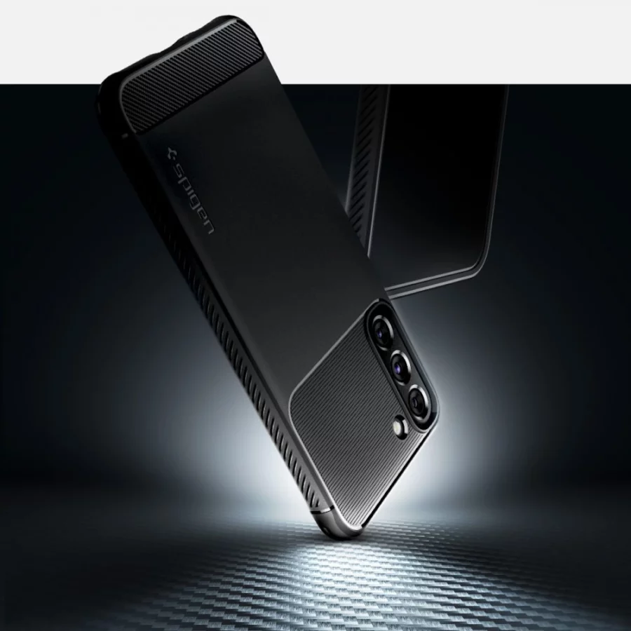 Etui Spigen Rugged Armor na Samsung Galaxy S22 - czarny mat