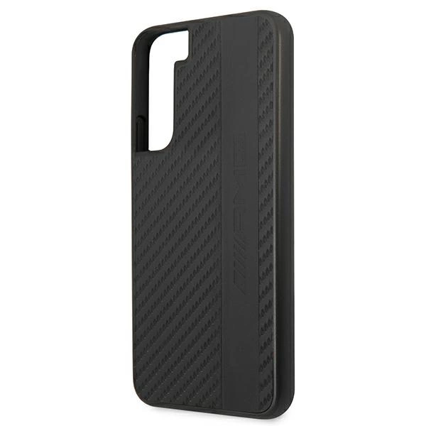 Etui AMG Carbon Stripe&Embossed na Samsung Galaxy S22+ - czarne