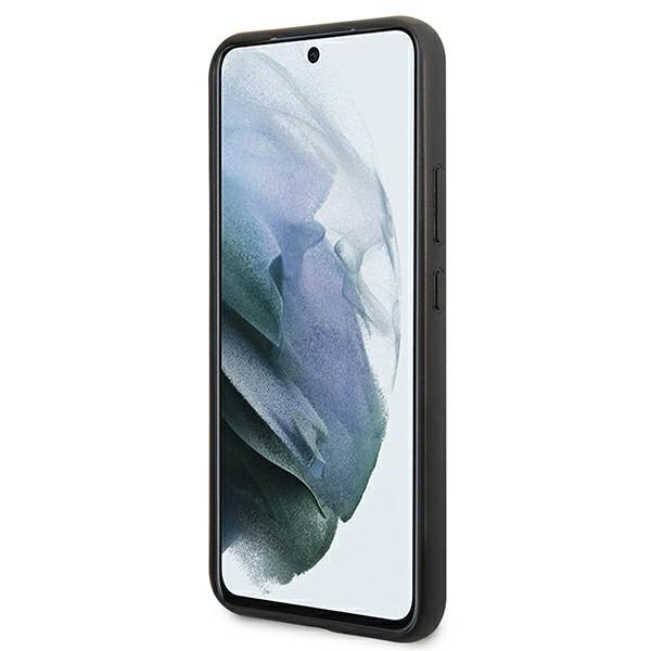 Etui AMG Leather Debossed Lines na Samsung Galaxy S22+ - czarne