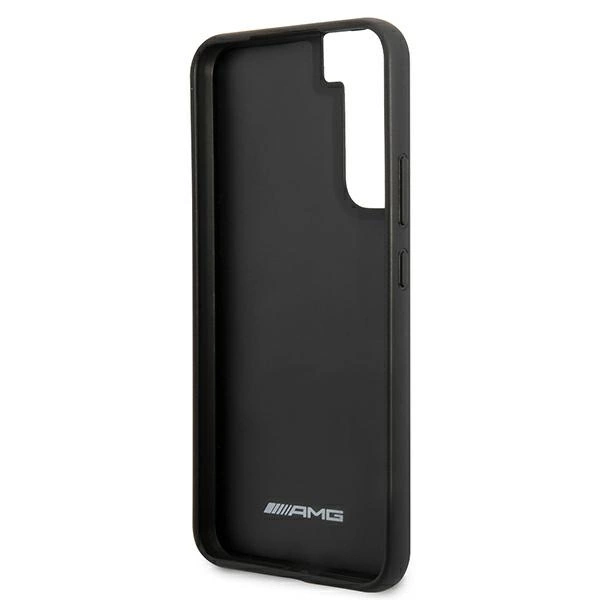 Etui AMG Leather Debossed Lines na Samsung Galaxy S22+ - czarne