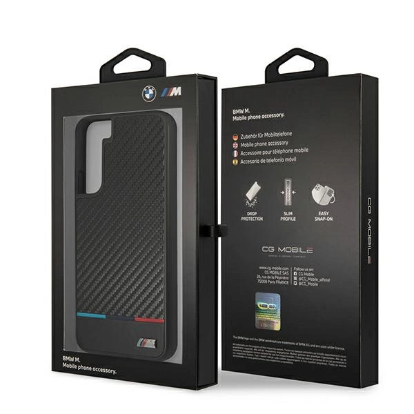 Etui BMW M Collection Triangles na Samsung Galaxy S22+ - czarne