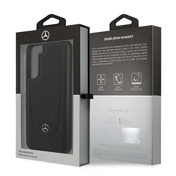 Etui Mercedes Leather Urban Line na Samsung Galaxy S22+ - czarne