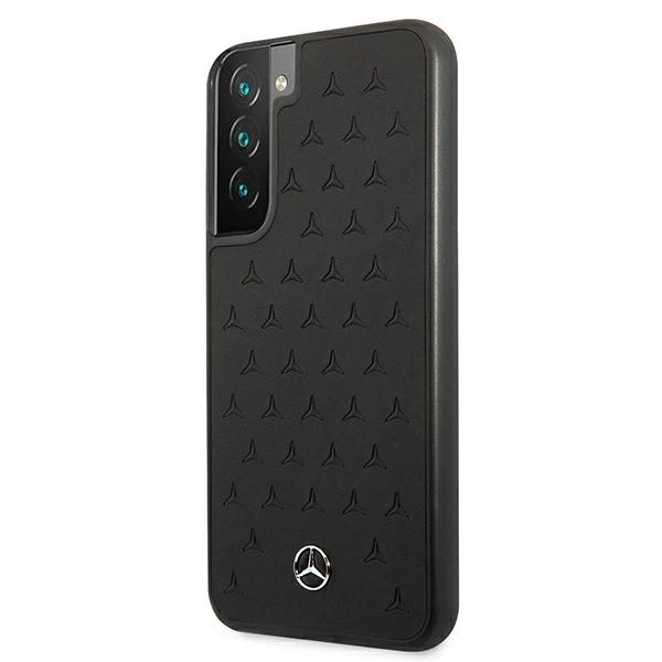 Etui Mercedes Leather Stars Pattern na Samsung Galaxy S22+ - czarne