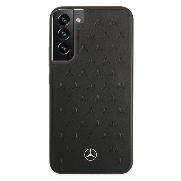 Etui Mercedes Leather Stars Pattern na Samsung Galaxy S22+ - czarne