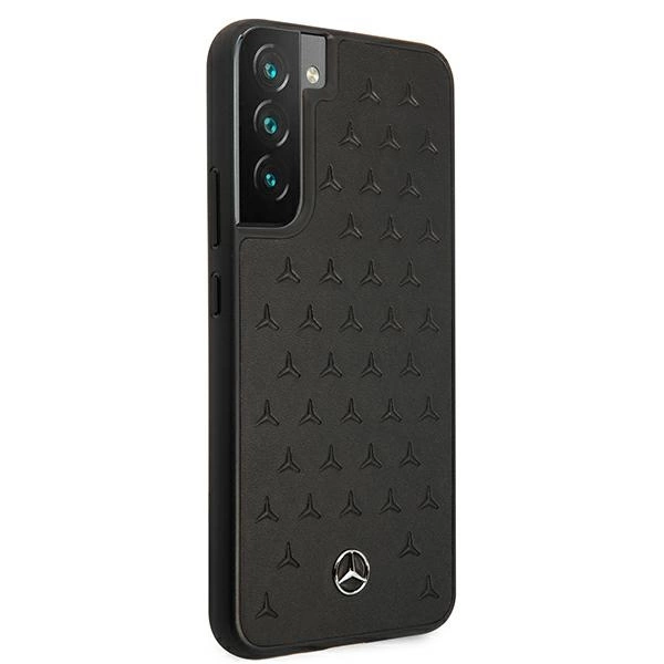 Etui Mercedes Leather Stars Pattern na Samsung Galaxy S22+ - czarne