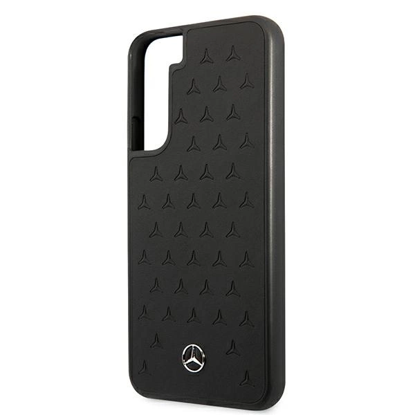 Etui Mercedes Leather Stars Pattern na Samsung Galaxy S22+ - czarne