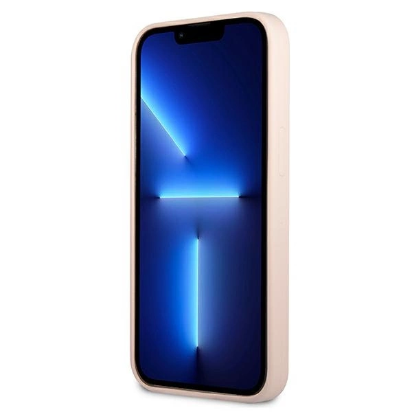 Etui Guess Silicone Triangle na iPhone 13 - różowe
