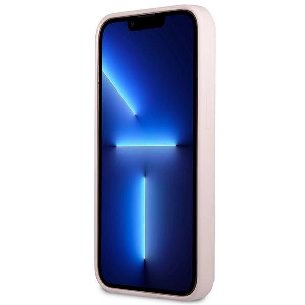 Etui Guess Silicone Triangle na iPhone 13 Pro Max - fioletowe