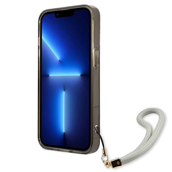 Etui Guess Translucent Strap na iPhone 13 mini - czarne