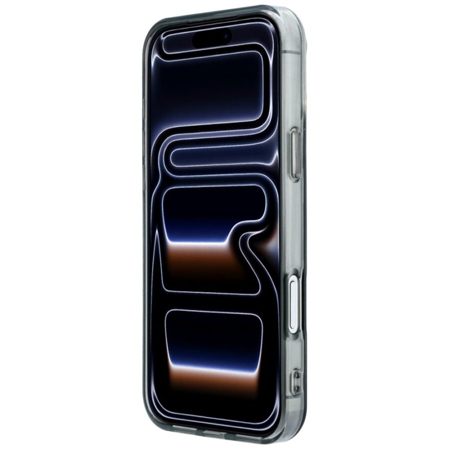 Etui AMG IML Transparent Bicolor Block   MagSafe do iPhone 18 Pro Max / 17 Pro Max czarny/szary