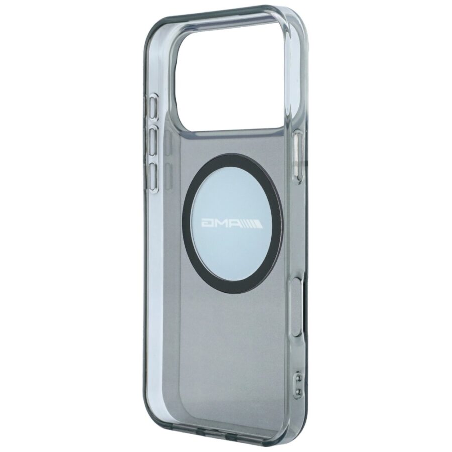 Etui AMG IML Transparent Bicolor Block   MagSafe do iPhone 18 Pro Max / 17 Pro Max czarny/szary