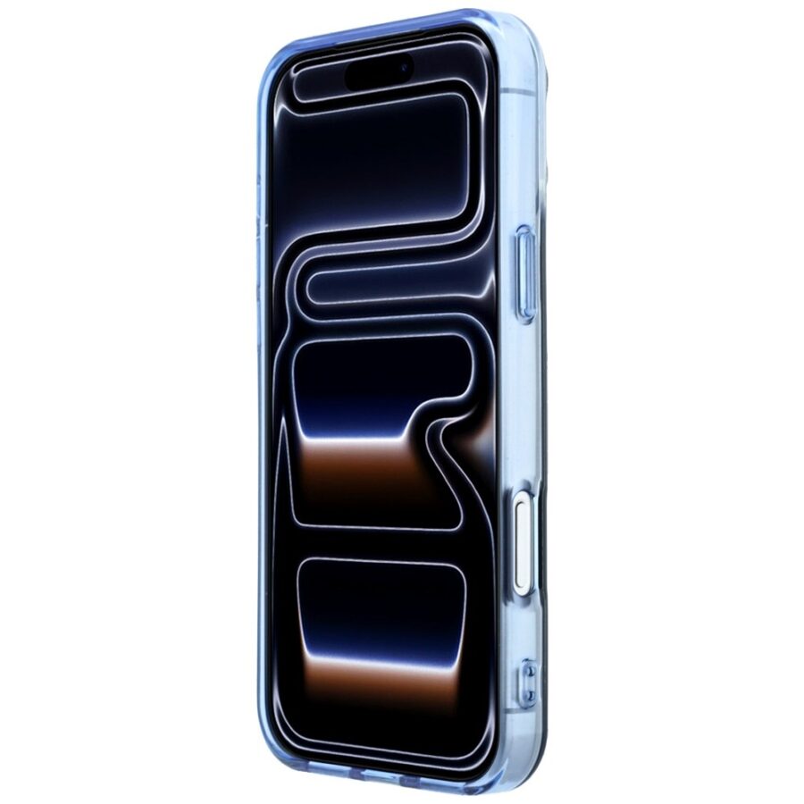 Etui AMG IML Transparent Bicolor Block MagSafe do iPhone 18 Pro Max / 17 Pro Max czarny/niebieski