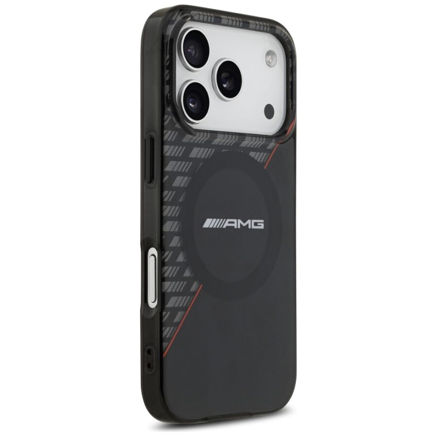 Etui AMG IML Double Layer Rhombs MagSafe do Iphone 18 Pro / 17 Pro czarno-czerwony