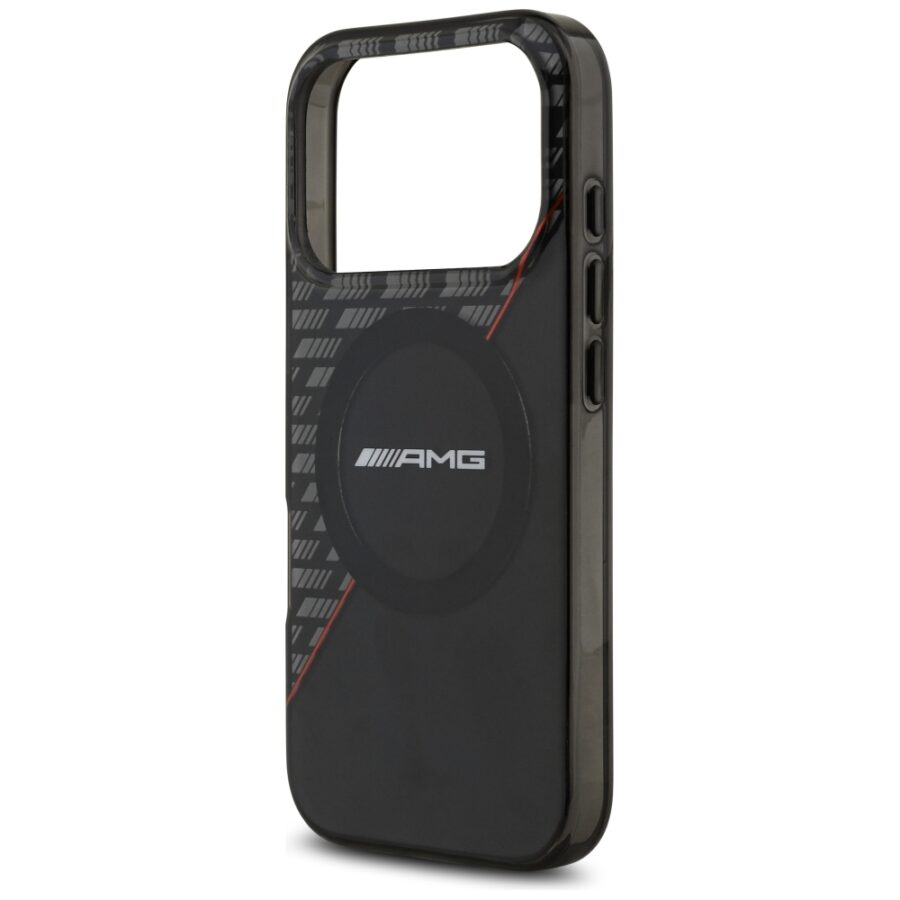 Etui AMG IML Double Layer Rhombs MagSafe do Iphone 18 Pro / 17 Pro czarno-czerwony