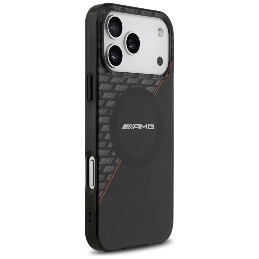 Etui AMG IML Double Layer Rhombs MagSafe do Iphone 18 Pro Max/ 17 Pro Max czarno-czerwony