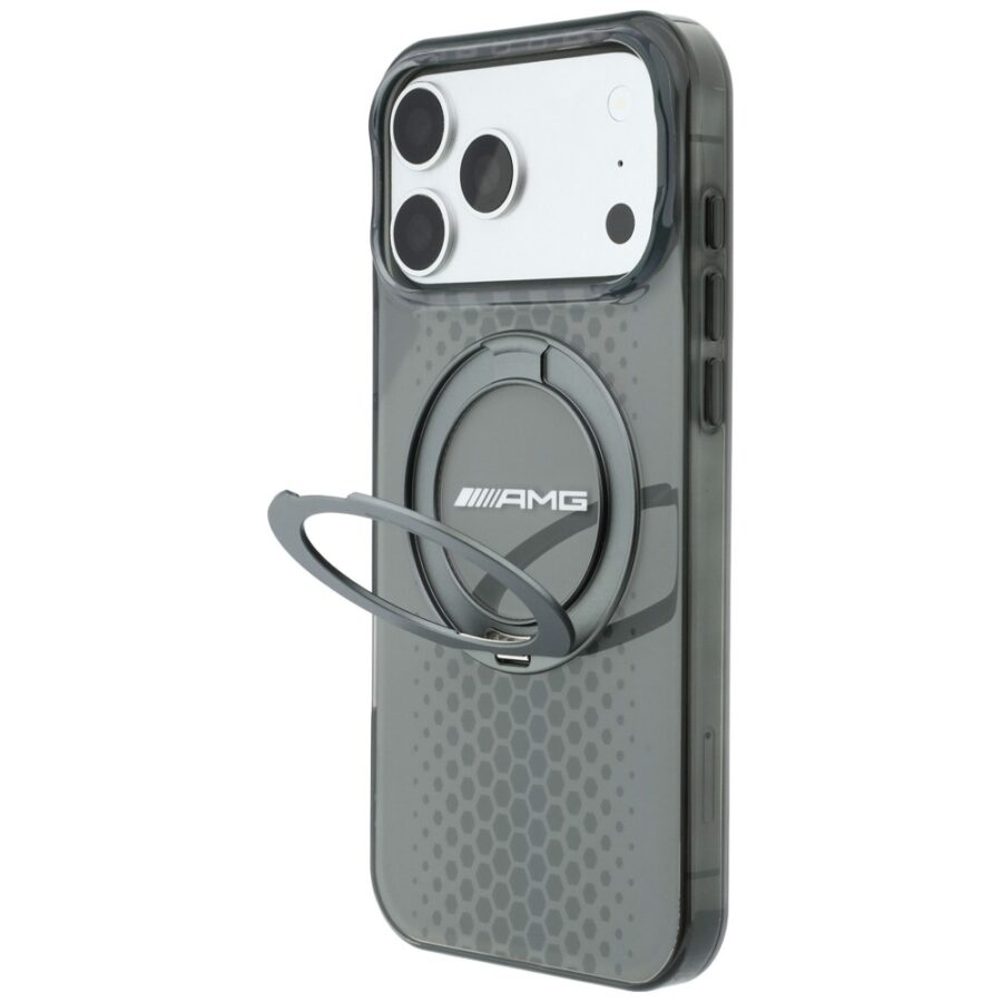 Etui AMG IML Double Layer Urban Line with Ring Stand MagSafe do iPhone 18 Pro Max / 17 Pro Max szary
