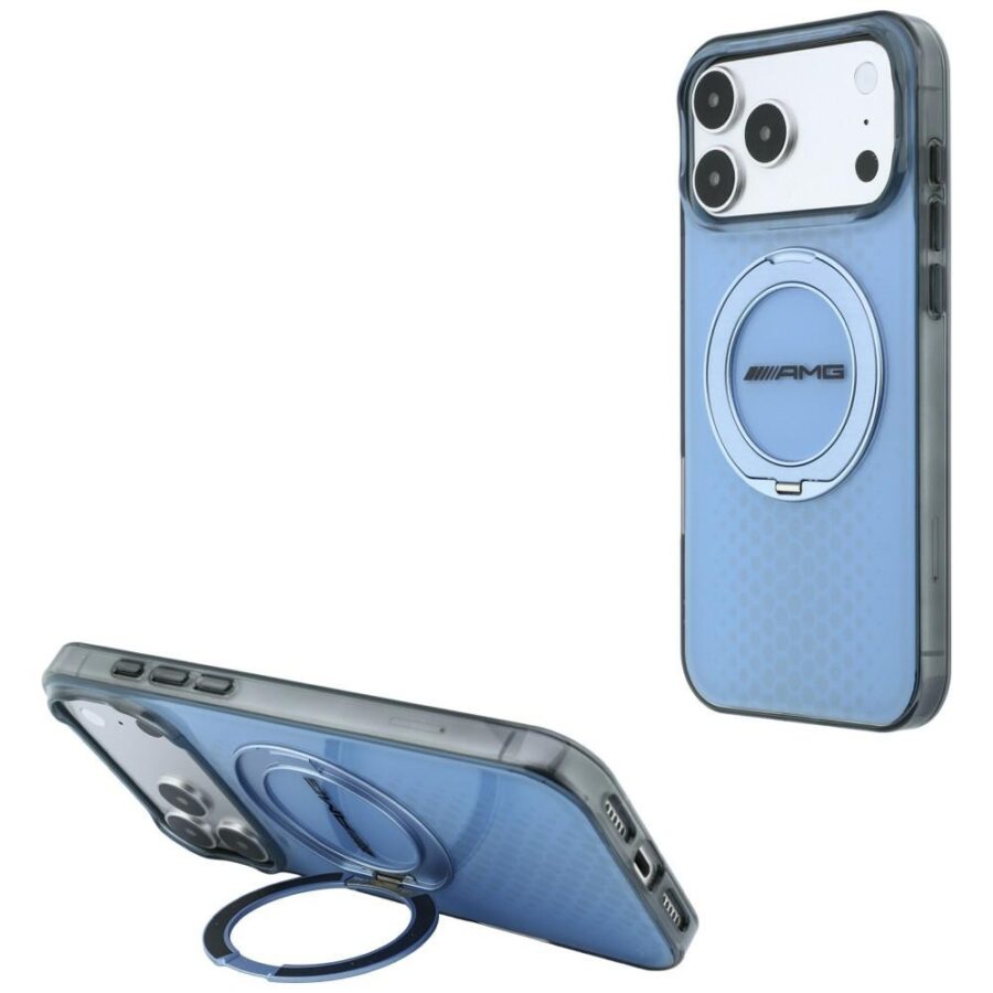 Etui AMG IML Double Layer Urban Line with Ring Stand MagSafe do iPhone 18 Pro Max / 17 Pro Max niebieski