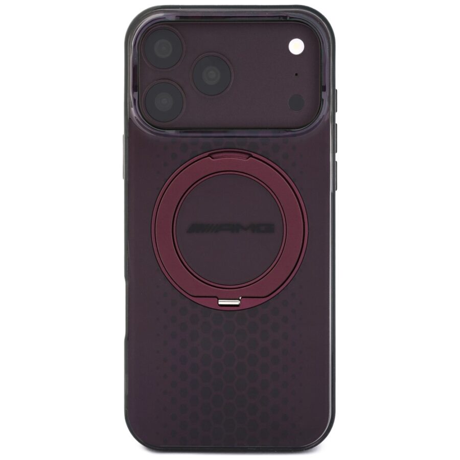 Etui AMG IML Double Layer Urban Line with Ring Stand MagSafe do iPhone 18 Pro Max / 17 Pro Max burgundowy