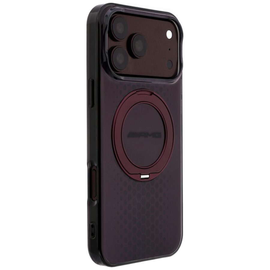 Etui AMG IML Double Layer Urban Line with Ring Stand MagSafe do iPhone 18 Pro Max / 17 Pro Max burgundowy