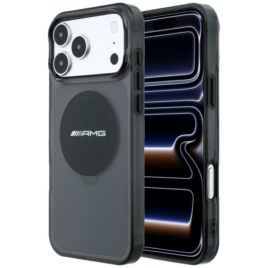 Etui AMG IML Transparent Bicolor Block MagSafe do iPhone 18 Pro Max / 17 Pro Max czarny