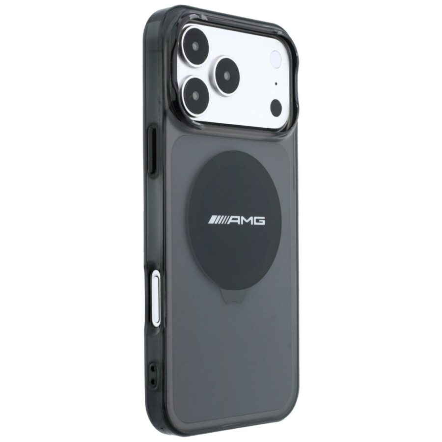 Etui AMG IML Transparent Bicolor Block MagSafe do iPhone 18 Pro Max / 17 Pro Max czarny