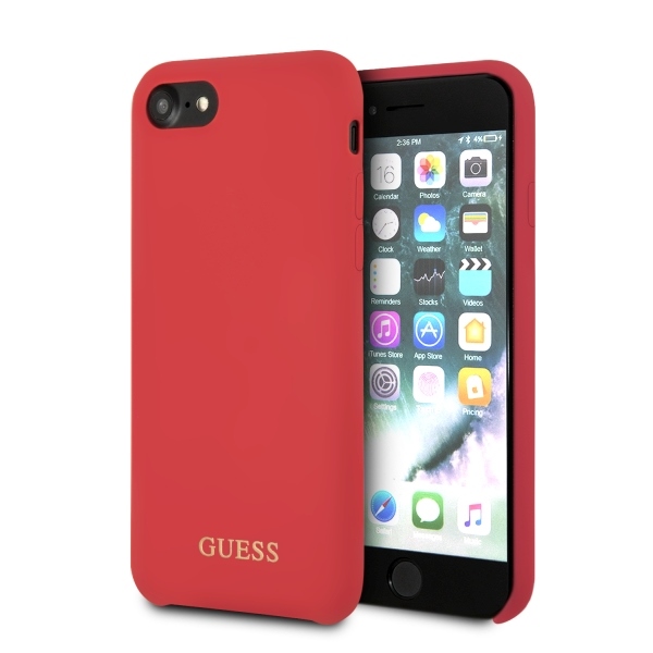 Guess GUHCI8LSGLRE iPhone 7/8/SE 2020/ SE 2022 red/czerwony hard case Silicone