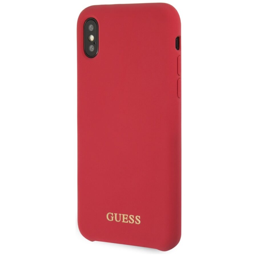 Guess GUHCPXLSGLRE iPhone X/Xs red/czerwony hard case Silicone