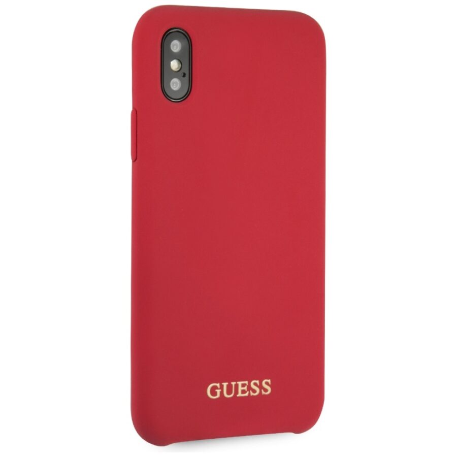 Guess GUHCPXLSGLRE iPhone X/Xs red/czerwony hard case Silicone