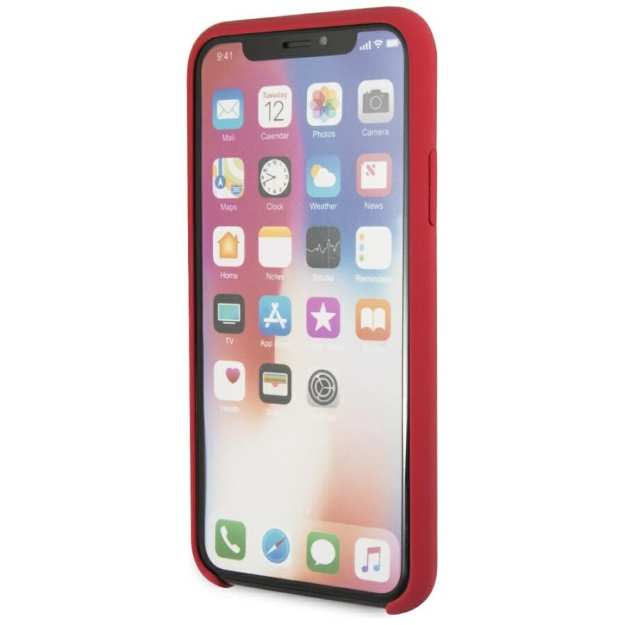 Guess GUHCPXLSGLRE iPhone X/Xs red/czerwony hard case Silicone