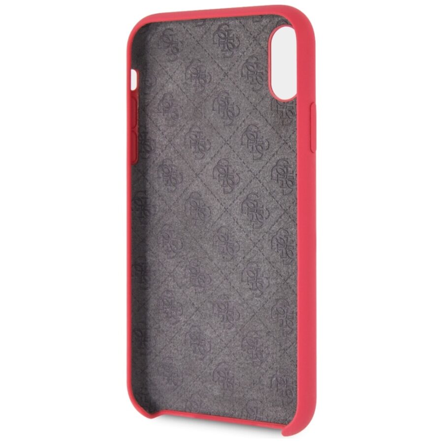 Guess GUHCI61LSGLRE iPhone Xr red/czerwony hard case Silicone