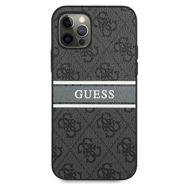 Guess GUHCP12L4GDGR iPhone 12 Pro Max6,7" szary/grey hardcase 4G Stripe