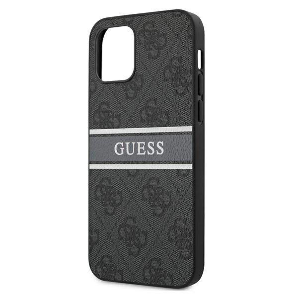 Guess GUHCP12L4GDGR iPhone 12 Pro Max6,7" szary/grey hardcase 4G Stripe