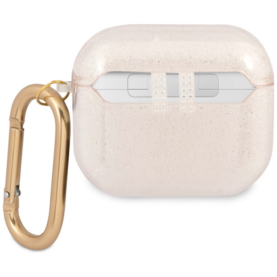Guess GUA3UCG4GD AirPods 3 coverzłoty/gold Glitter Collection