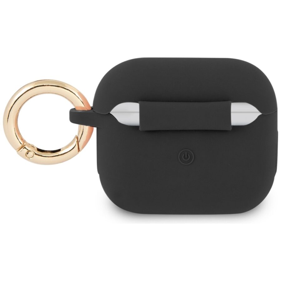 Guess GUA3SSSK AirPods 3 cover czarny/black Silicone Vintage Script