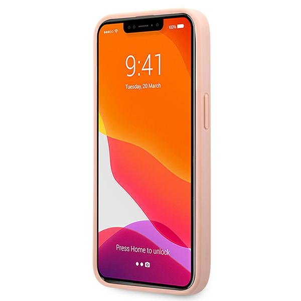 Guess GUHCP13LPSASBPI iPhone 13 Pro / 136,1" różowy/pink hardcase Saffiano Stripe