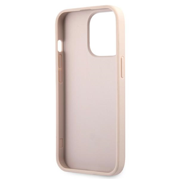 Guess GUHCP13L4GDPI iPhone 13 Pro / 13 6,1" różowy/pink hardcase 4G Stripe
