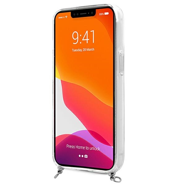 Guess GUHCP13LKC4GBSI iPhone 13 Pro / 136,1" Transparent hardcase 4G Grey Strap Silver Chain