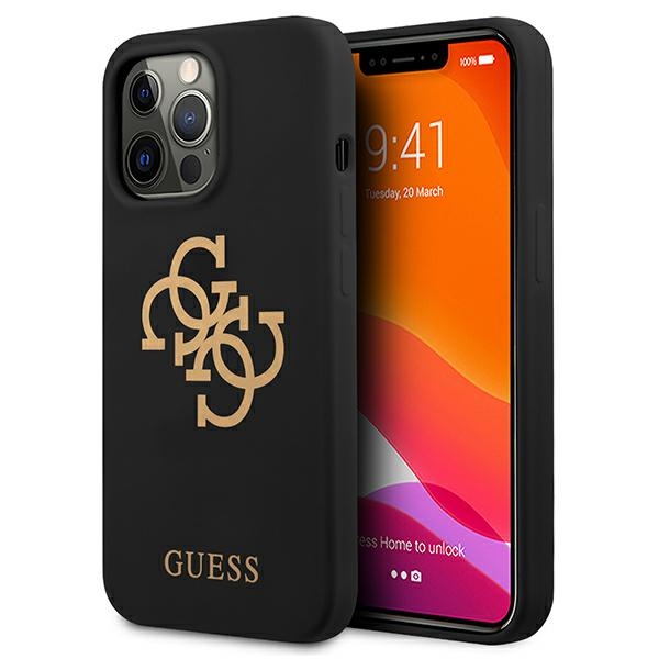 Guess GUHCP13XLS4GGBK iPhone 13 Pro Max6,7" czarny/black hard case Silicone 4G Logo