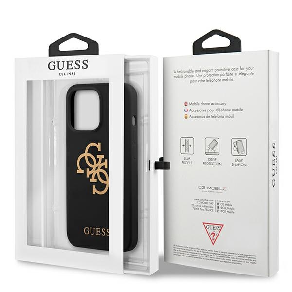 Guess GUHCP13XLS4GGBK iPhone 13 Pro Max6,7" czarny/black hard case Silicone 4G Logo
