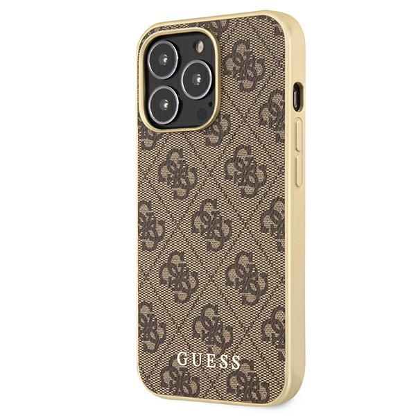 Guess GUHMP13LG4GB iPhone 13 Pro / 136,1" brązowy/brown hard case 4G Collection Magsafe