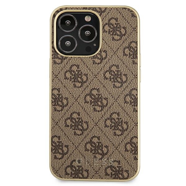 Guess GUHMP13LG4GB iPhone 13 Pro / 136,1" brązowy/brown hard case 4G Collection Magsafe
