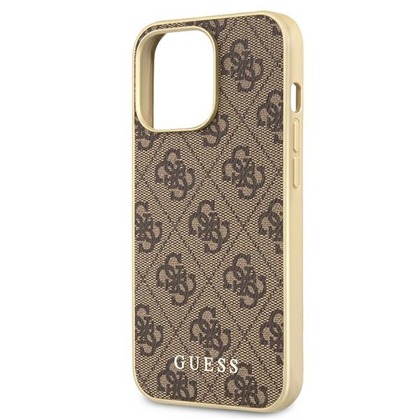 Guess GUHMP13LG4GB iPhone 13 Pro / 136,1" brązowy/brown hard case 4G Collection Magsafe