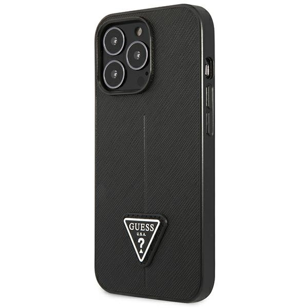 Guess GUHCP13LPSATLK iPhone 13 Pro/ 13 6,1" czarny/black hardcase SaffianoTriangle Logo