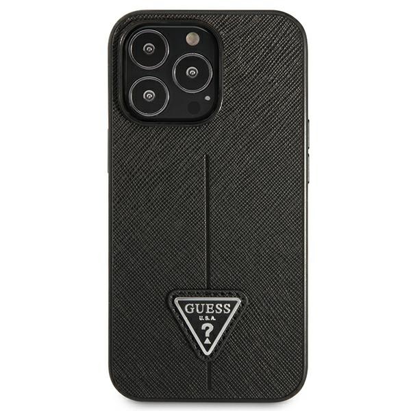 Guess GUHCP13LPSATLK iPhone 13 Pro/ 13 6,1" czarny/black hardcase SaffianoTriangle Logo