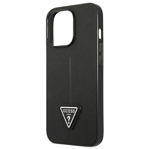 Guess GUHCP13LPSATLK iPhone 13 Pro/ 13 6,1" czarny/black hardcase SaffianoTriangle Logo