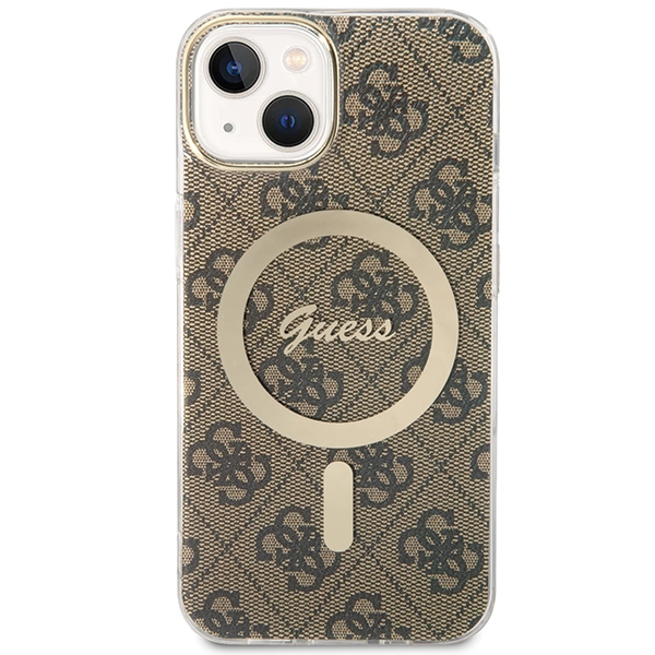 Guess GUHMP13MH4STW iPhone 13 / 14 / 156.1" brązowy/brown hardcase 4G MagSafe