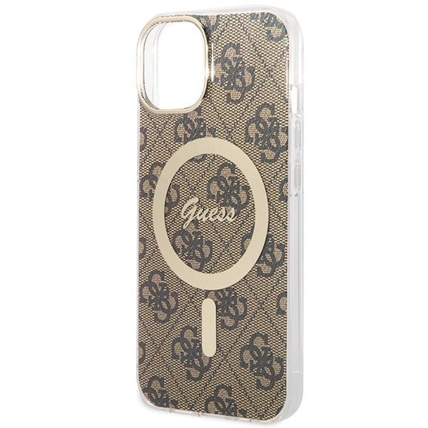 Guess GUHMP13MH4STW iPhone 13 / 14 / 156.1" brązowy/brown hardcase 4G MagSafe